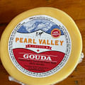 Gouda cheese wheel
