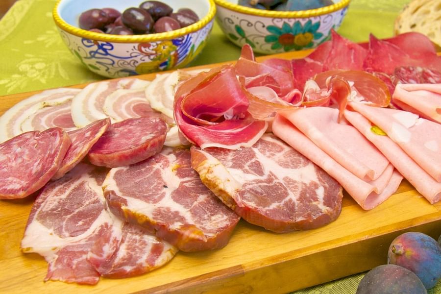 cured meats platter