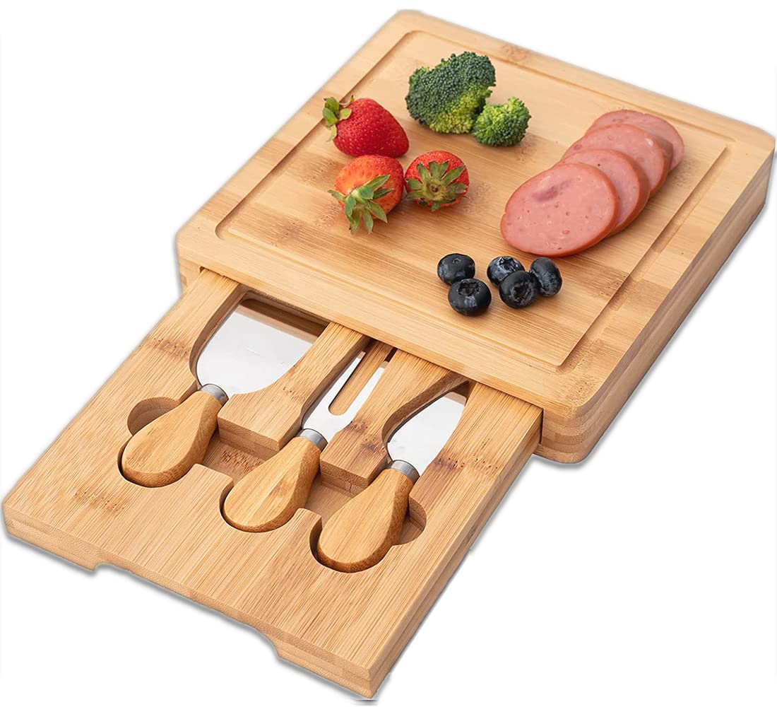 Bamboo cheese knife set