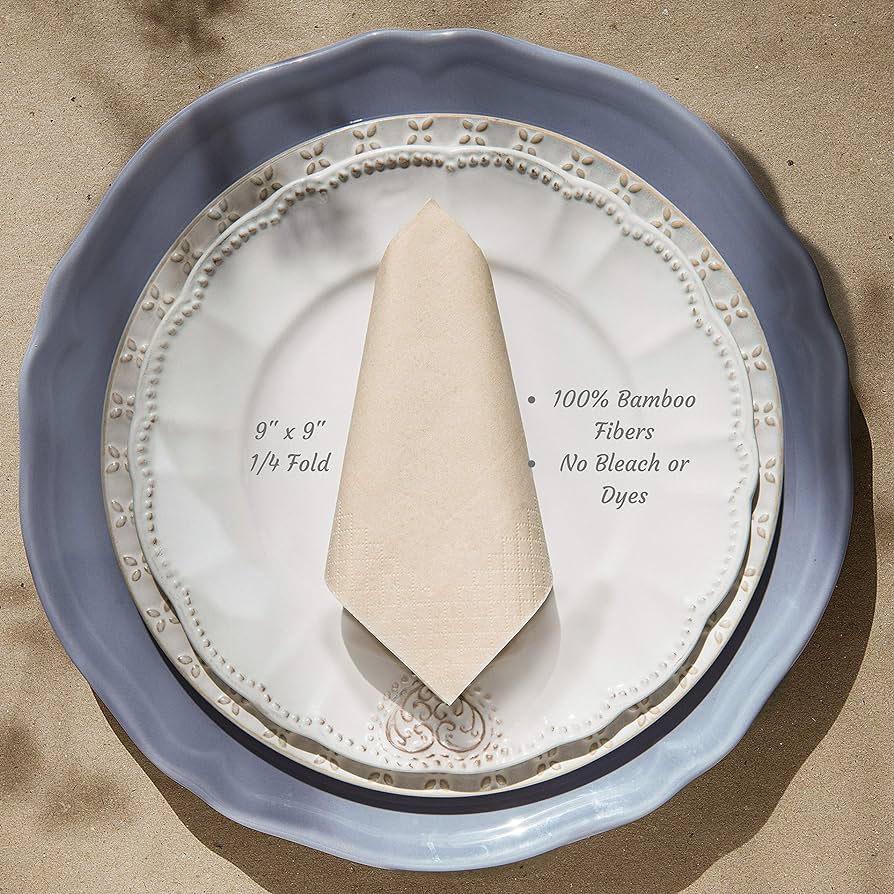 Biodegradable Bamboo Fiber Napkins