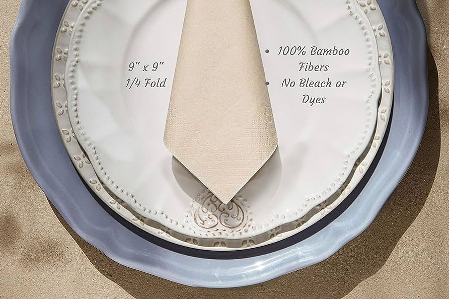 Biodegradable Bamboo Fiber Napkins