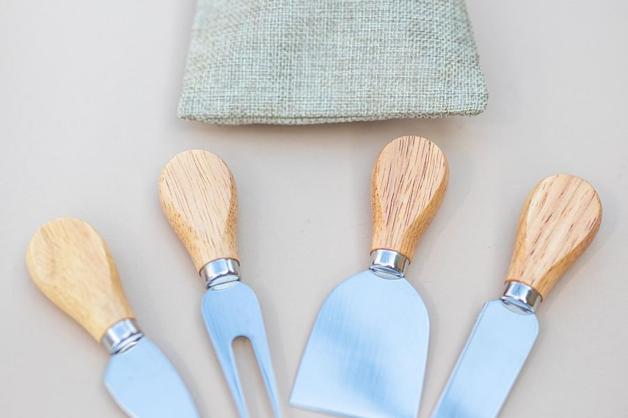 Ocean plastic cheese knives