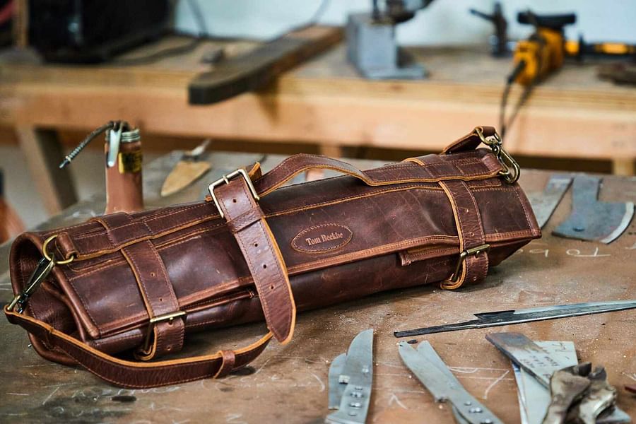 roll-up knife bag for cheese tools