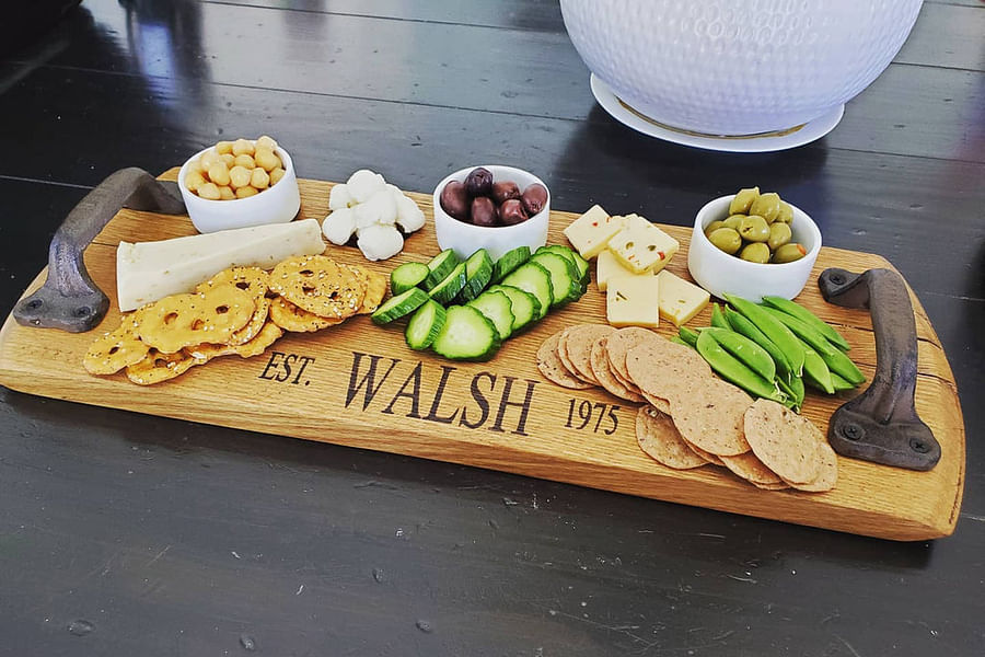 reclaimed wood cheese board