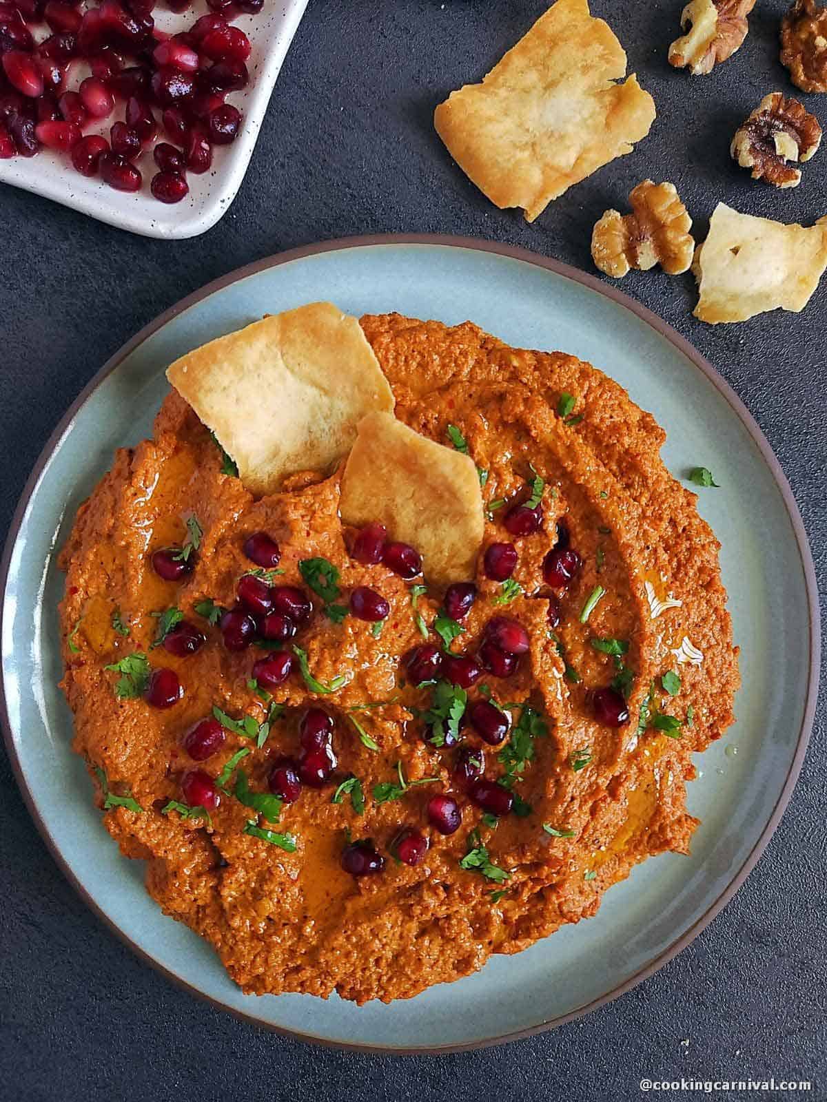 red pepper muhammara