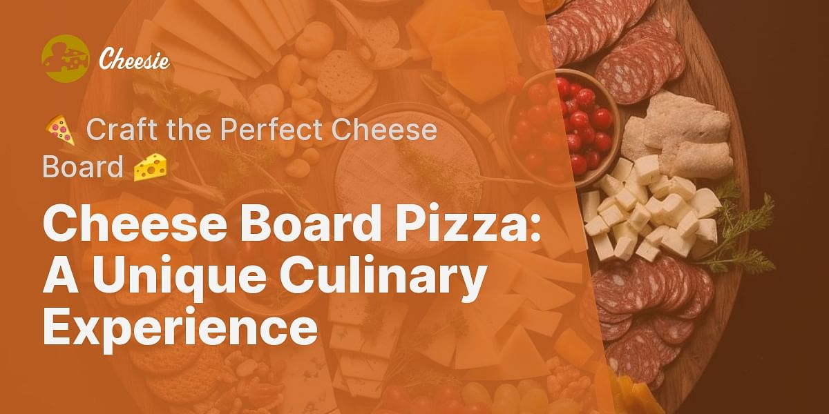 Unique Eats How to Create a Cheese Board Pizza