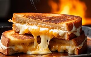 What is the optimal method for preparing a grilled cheese sandwich?